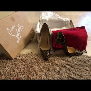 Leopard Patent Leather Christian Louboutin So Kate